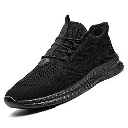 FUJEAK Damen Turnschuhe Sportschuhe Leichtgewichts Fashioh Sneaker Schuhe Straßenlaufschuhe Laufschuhe Walkingschuhe Schwarz 37 von FUJEAK