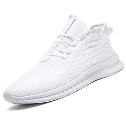 FUJEAK Damen Turnschuhe Sportschuhe Leichtgewichts Fashioh Sneaker Schuhe Straßenlaufschuhe Laufschuhe Walkingschuhe Weiß 39 von FUJEAK