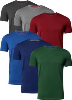 FULL TIME SPORTS T Shirt Herren 6er Pack Tshirt FTS-634-PACK-T1-M von FULL TIME SPORTS