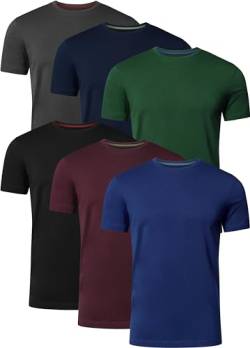 FULL TIME SPORTS T Shirt Herren 6er Pack Tshirt FTS-634-PACK-T2-L von FULL TIME SPORTS