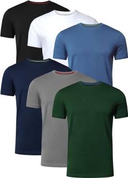 FULL TIME SPORTS T Shirt Herren 6er Pack Tshirt FTS-634-PACK-T3-S von FULL TIME SPORTS