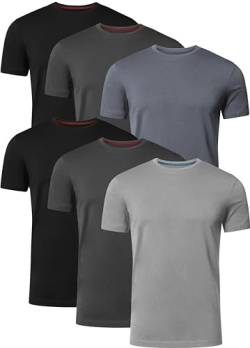 FULL TIME SPORTS T Shirt Herren 6er Pack Tshirt FTS-634-PACK-T5-L von FULL TIME SPORTS