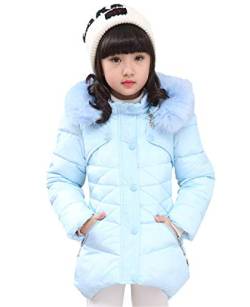 FULUOYIN Mädchen Winterjacke mit Fellkapuze 1 Farbe Einer Jacke Outerwear Verdichte Kinderjacke Wintermantel von FULUOYIN