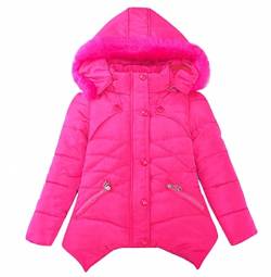 FULUOYIN Mädchen Winterjacke mit Fellkapuze 1 Farbe Einer Jacke Outerwear Verdichte Kinderjacke Wintermantel von FULUOYIN