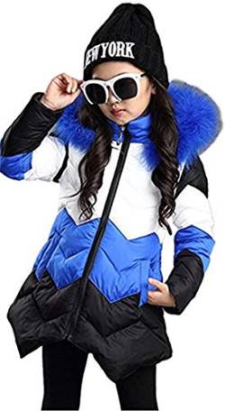 FULUOYIN Mädchen Winterjacke mit Fellkapuze 3 Farbe Einer Jacke Outerwear Oberbekleidung Verdichte Kinderjacke Wintermantel von FULUOYIN