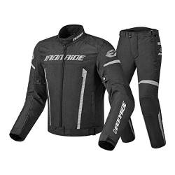 FULUOYIN Motorradjacke mit Protektoren Anzug Panzer Jacke+Hose für Radfahren Reiten Motorrad Fahren Schilaufeh M-3XL von FULUOYIN