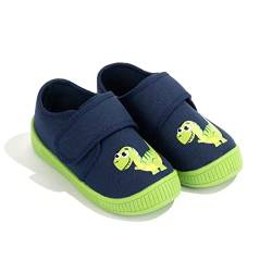 FUNCOO PLUS Kleinkind Jungen Hausschuhe KinderDinosaurier Hausschuhe, leichte Indoor-Hausschuhe Kinder Anti-Rutsch 28 von FUNCOO PLUS