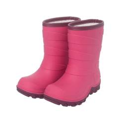 FUNCOO PLUS Mädchen Jungen Winter Warm Fleece gefüttert Gummistiefel Kinder Regen Schneestiefel Gummistiefel Größe 28 von FUNCOO PLUS