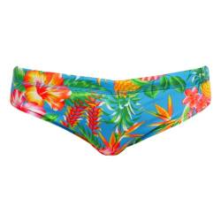 FUNKY TRUNKS Herren Badehose Schwimmhose Swimwear Badeslip Brief Blue Hawaii, Farbe:Mehrfarbig, Artikel:-Blue Hawaii, Größe:M von FUNKY TRUNKS