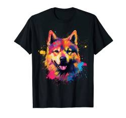 Akita Hund Hunde Hunderasse T-Shirt von FUNNY ART