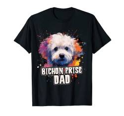 Bichon Frise Dad Hund Hunde Hunderasse T-Shirt von FUNNY ART