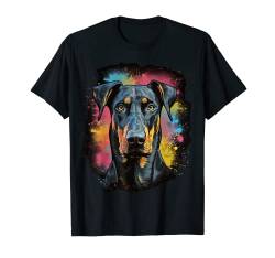 Dobermann Hund Hunde Hunderasse T-Shirt von FUNNY ART