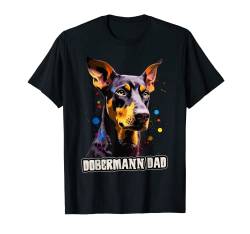 Herren Dobermann Dad Hund Hunde Hunderasse T-Shirt von FUNNY ART