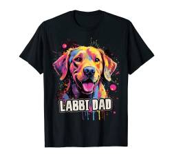Labrador Labbi Dad Hund Hunde Hunderasse T-Shirt von FUNNY ART