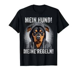 Mein Hund Meine Regeln Dobermann Hunde Sprüche T-Shirt von FUNNY ART