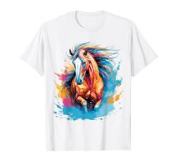 Pferd Reiten Dressur Springen Reiterhof T-Shirt von FUNNY ART