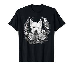 West Highland Terrier Hund Hunderasse T-Shirt von FUNNY ART