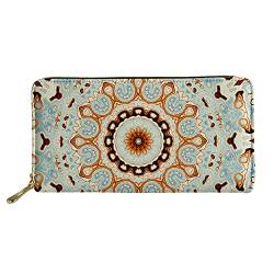 Womens Wallet Bohemia Clutch Wallets Credit Card Coin Bill Try Fold Accordion (Color : E) von FUNNYBSG