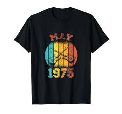 49. Geburtstag Mai 1975 Gitarrenliebhaber im Retro-Look, 49 Jahre alt T-Shirt von FUNNYEXPRESS