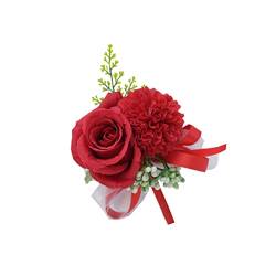 FUNOMOCYA Boutonniere-Anstecknadel 1stk Fingerlose Handschuhe Für Damen Ostereier Holz Zum Basteln Ansteckblumen Handgelenk Corsage Für Abschlussball Braut Hochzeit Handgelenk Blumenbrosche von FUNOMOCYA