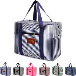 FUNSEED Reisetasche für Damen und Herren, 78 l, groß, wasserdicht, Handgepäcktasche, Blau, Large 78L, Leichtgewichtig von FUNSEED