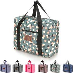 FUNSEED Reisetasche für Damen und Herren, 78 l, groß, wasserdicht, Handgepäcktasche, Grün , Large 78L, Leichtgewichtig von FUNSEED