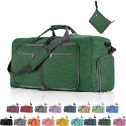 FUNSEED Reisetasche für persönliche Gegenstände, 65 l, Handgepäck, Wochenendtasche, Turnbeutel für Damen und Herren, Grün , 85L, Tragbare Reisetasche von FUNSEED
