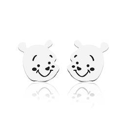 Cartoon Inspired Pooh Bear Gift Pooh Bear Accessories Stud Earrings Bear Lovers Gift Cartoon Movie Fans Gifts, S, Metall, NA UNKNOW von FUNYSO