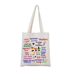 FUNYSO Heathers Tote Bag Heathers The Musical Inspired Gift Heathers Musical Theatre Merch, beige, 0 von FUNYSO