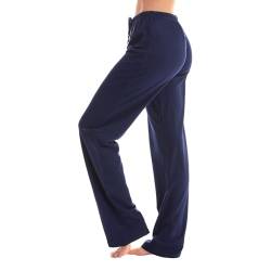 FUPODD Jogginghose Damen Warm High Waist Hose Damen mit Kordelzug Stretch Yogahose Damen Weites Bein Sport Sporthose Freizeithose Lang Große Größen von FUPODD