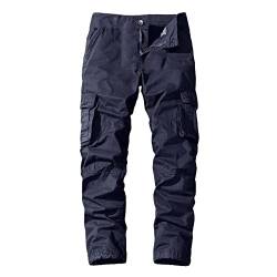 FUPODD Outdoorhose Damen Wanderhose Langgröße Jeans High Waist Weites Bein Cargohose Baggy Low Waist Cargo Jeans Hose fur Damen Trekkinghose Arbeitshose Schwarz Stretch Freizeithose mit Taschen von FUPODD