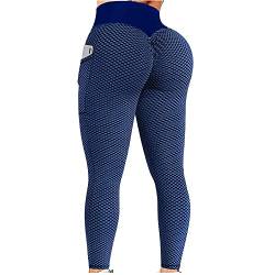 Push Up Leggings Damen Po Jogginghose Damen Sport Leggins Blickdicht Sporthose Yogahose Sexy Streetwear Sport Leggings High Waist Blickdicht Fahrradhose Damen Lang Sportleggings Für Gym von FUPODD