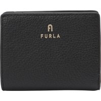 FURLA Geldbörse "Camelia S Compact", Leder, Druckknopf, für Damen, schwarz von FURLA