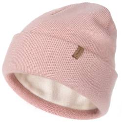 FURTALK Classic Beanie mit weiches Thermisches Polarfleece-Futter Unisex Strickmütze Warm Wintermütze für Herren & Damen von FURTALK