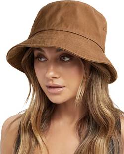 FURTALK Unisex Fischerhut Baumwolle Bucket Hat Verstellbare Sonnenhut für Damen und Herren von FURTALK