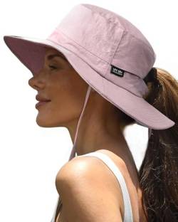 FURTALK Unisex UV Schutz Sonnenhut Herren Fischerhut Damen Anglerhut Bucket Hat mit Breite Krempe von FURTALK