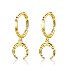 Ohrringe Damen Ohrstecker Frauen Geschenk Mode Minimalistische Liebe Herz Anhänger Ohrringe Für Frauen Hochzeit Party Da491-E-Gold von FUSHENGTER