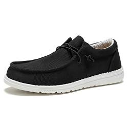 FUSHITON Damen Loafers Flat Slip On Schuhe Casual Sportschuhe Mokassins Sneakers Low Top Indoor Outdoor Atmungsaktive Leichte Hausschuhe von FUSHITON