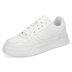 FUSHITON Damen Turnschuhe Flach Mode Low Top Freizeitschuhe Laufschuhe Leicht Outdoor Sportschuhe Freizeit Skate Schuhe von FUSHITON