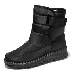 FUSHITON Damen Winterstiefel Winterschuhe Warm Gefüttert Schneestiefel rutschfeste Wanderschuhe wasserdicht von FUSHITON