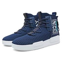 FUSHITON Herren Sportschuhe High Top Turnschuhe Mode Freizeitschuhe Draußen Laufschuhe Sneakers Leicht Bequem rutschfest Fitnessschuhe Outdoor Straßen Traillauf Schuhe von FUSHITON