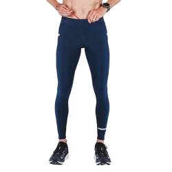 FUSION C3 Long Tights Laufhose Unisex mit seitlichen Taschen (Night Blue, XL) von FUSION