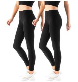 FUTURO FASHION Winter Fleece gefütterte Leggings für Frauen thermische warme Leggings für Frauen UK Fleece gefütterte Damenhose elastisch mittlere Taille täglich Yoga Gym Wandern Damen Leggings, Größe von FUTURO FASHION