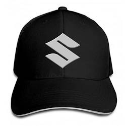 FUWIND Jahrgang Baseball Kappe Suzuki Motorrad Logo verstellbare Snapback Cap Hut Schirmmütze schwarz Geburtstag Geschenk von FUWIND