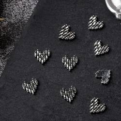 10 Stück 3D Nail Art Punk Retro Totenkopf Luxus Metall Gothic Design Maniküre Tipps Dekoration Nagelschmuck Punk Nagelzubehör von FUZYXIH