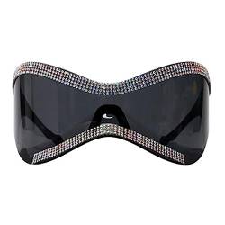 FUZYXIH Diamant-Sonnenbrille, übergroße Sport-Sonnenbrille, Punk-Sonnenbrille, Zukunfts-Brillen, Schwarz / Grau von FUZYXIH