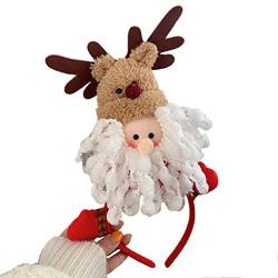 FUZYXIH Herren-Haarbänder, Weihnachtsmann-Stirnband, Schneemann-Stirnbänder, Weihnachtsdekoration, Zubehör, Urlaub, Haarstyling-Requisiten, Weihnachtsmann-Haarbänder, Weihnachtsfoto-Requisiten von FUZYXIH