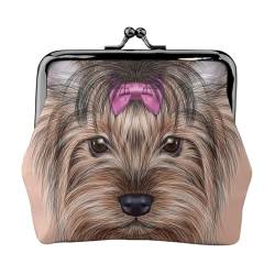 Geldbörse, Geldbörsen, Kleingeldbeutel, Mini-Geldbörsen für Damen und Mädchen, niedlicher Yorkshire-Terrier-Hund von FUkker