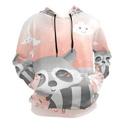 FVFV Cute Baby Raccoon Bear Hoodie Sweatshirt for Boys Girls Drawstring Pullover Long Sleeve Hooded von FVFV