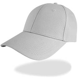 FVXYnnv Baseball Cap für Herren Damen Baumwolle Baseballkappe Basecap Sonnenschutz Sport Kappe für Golf Reisen Outdoor Laufen (Grau) von FVXYnnv